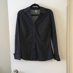 Worthington polka dotted button up